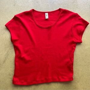 Red baby tee